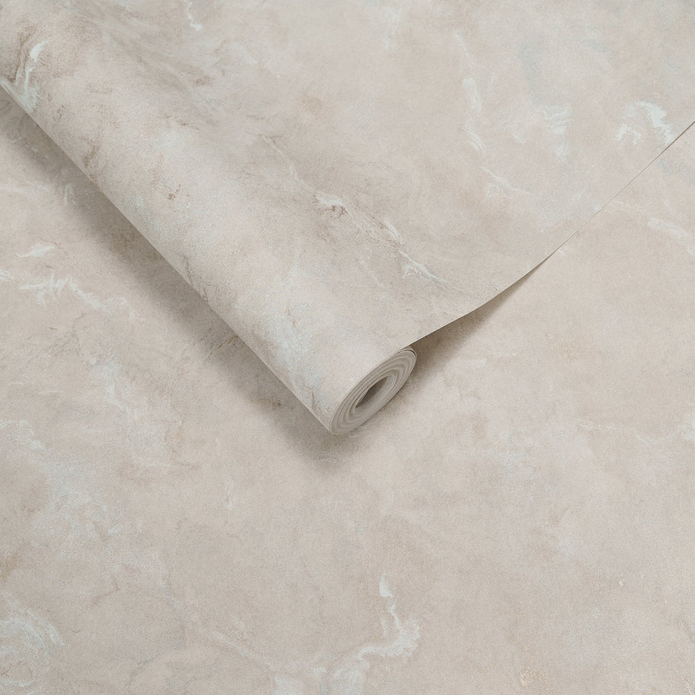 Papel de Colgadura Abstracto | Greige Marble Veins Wallpaper